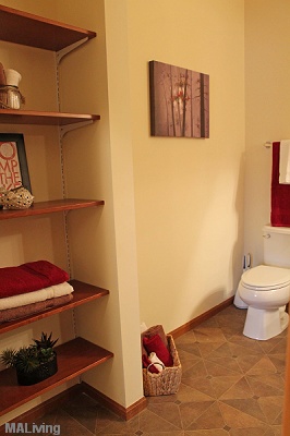 Watermark Lofts - Bathroom with Built in Shelving