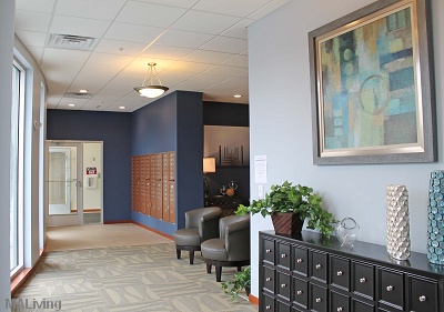 Watermark Lofts - Lobby Area with Mail Boxes