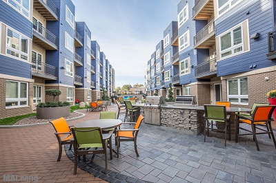 Veritas Village - First Floor Courtyard with Grilling Station
