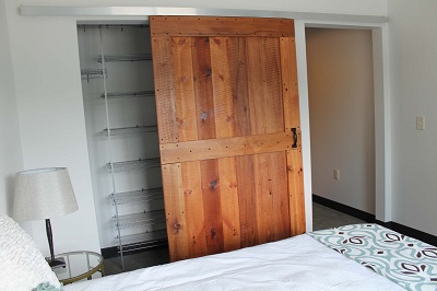 Yahara Terrace - Love The Sliding Barnwood Door