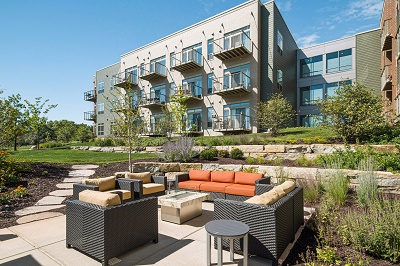The Reserve at High Point - Private Outdoor Terrace with Fireplace and Grilling Station